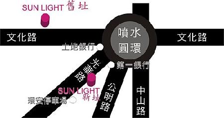 Sun light髮型沙龍(嘉義店)地圖