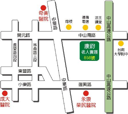 康鈞老人養護中心地圖
