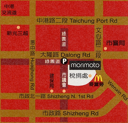 MORIMOTO森本日本料理店地圖