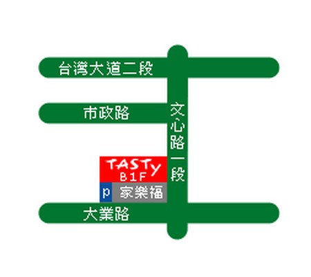 TASTY西堤牛排館（台中家樂福文心店）地圖