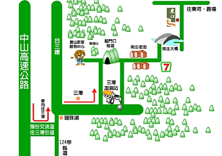 東江溫泉休閒花園地圖