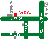 TASTY西堤牛排館（台南‧民族店）地圖
