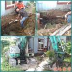 挖土機作業